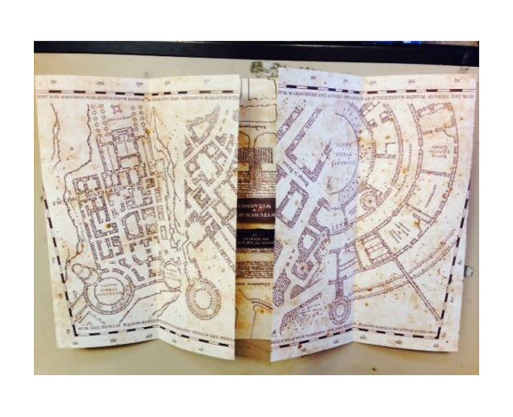 Amazon.com: Marauder's Map Hogwarts Wizarding World Harry Potter
